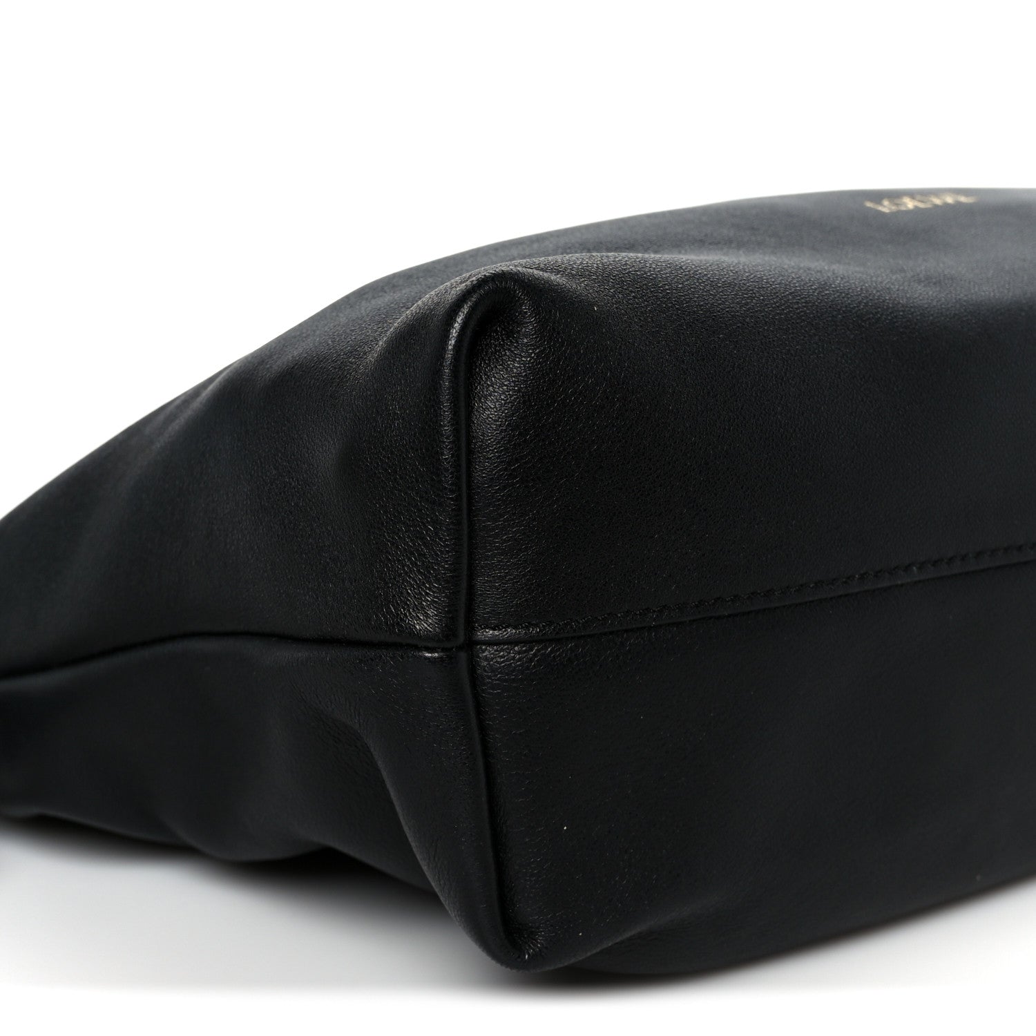 Loewe Mellow Nappa Medium Donut Chain Flamenco Knot Clutch Black 9 of 10