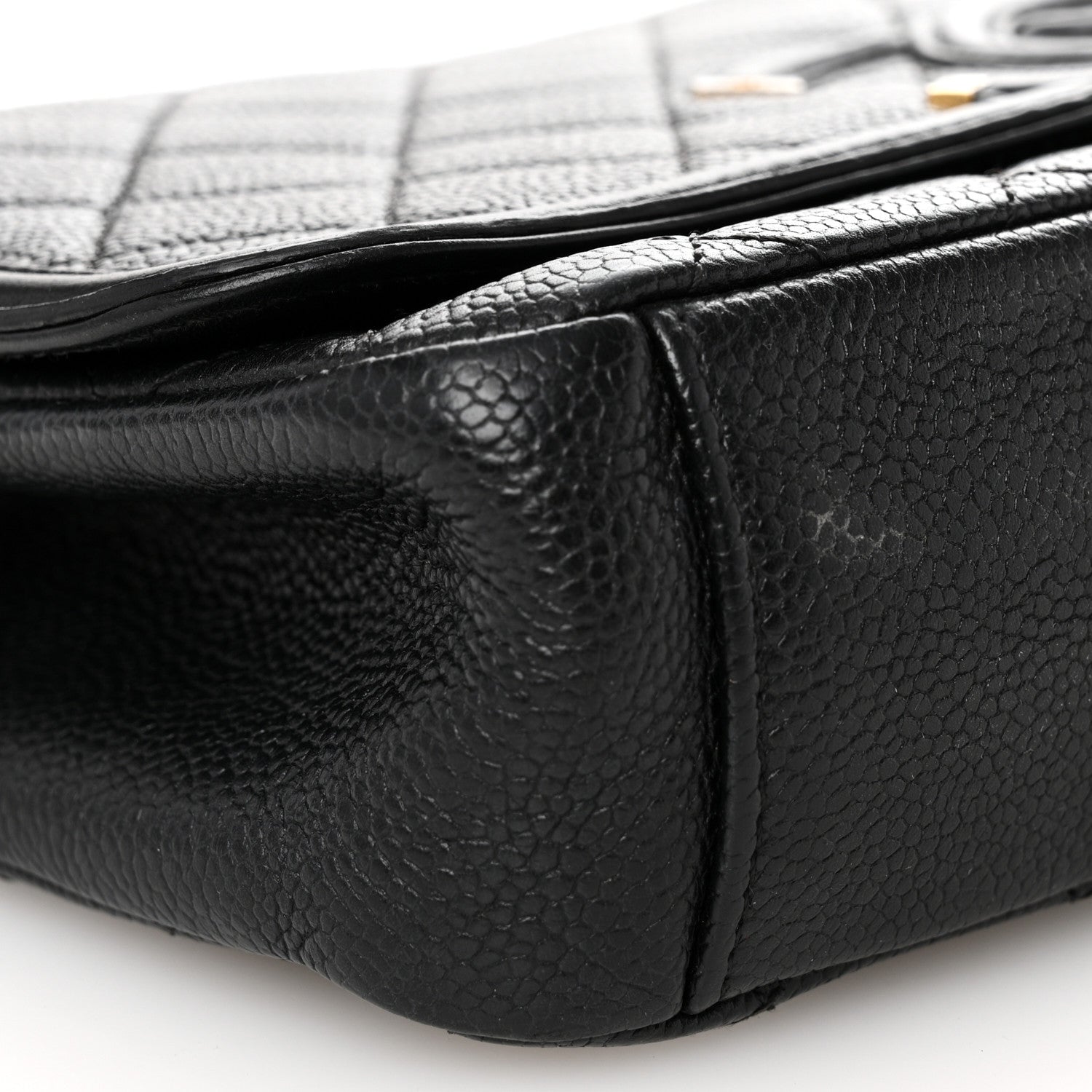 Chanel Caviar Quilted Medium CC Filigree Flap Black 9 of 11