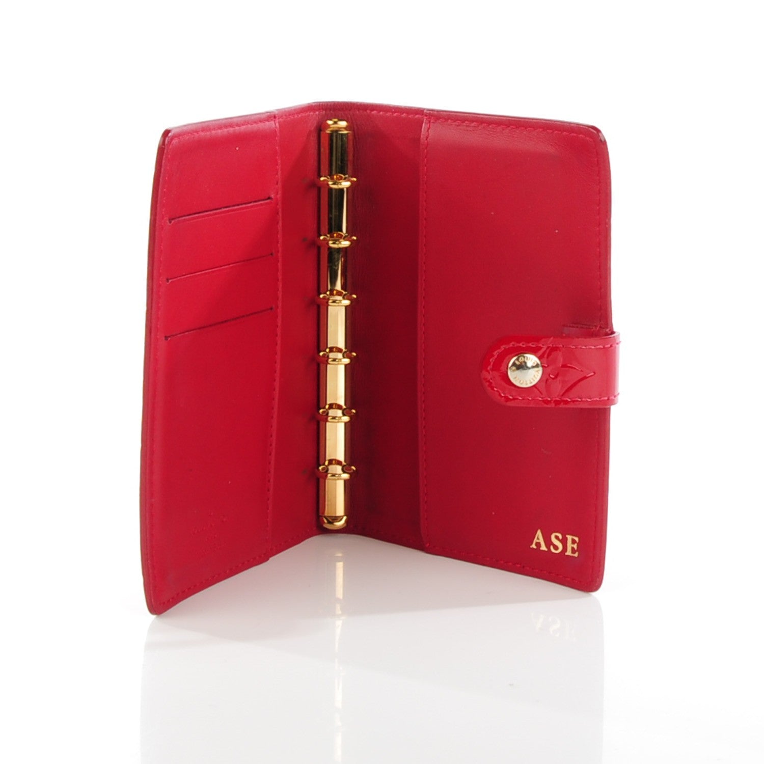 Louis Vuitton Vernis Small Ring Agenda Cover Pomme D'Amour 5 of 9