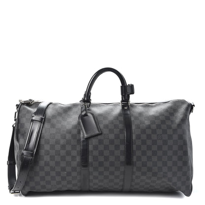 Louis Vuitton Damier Graphite Keepall Bandouliere 55 1 of 15
