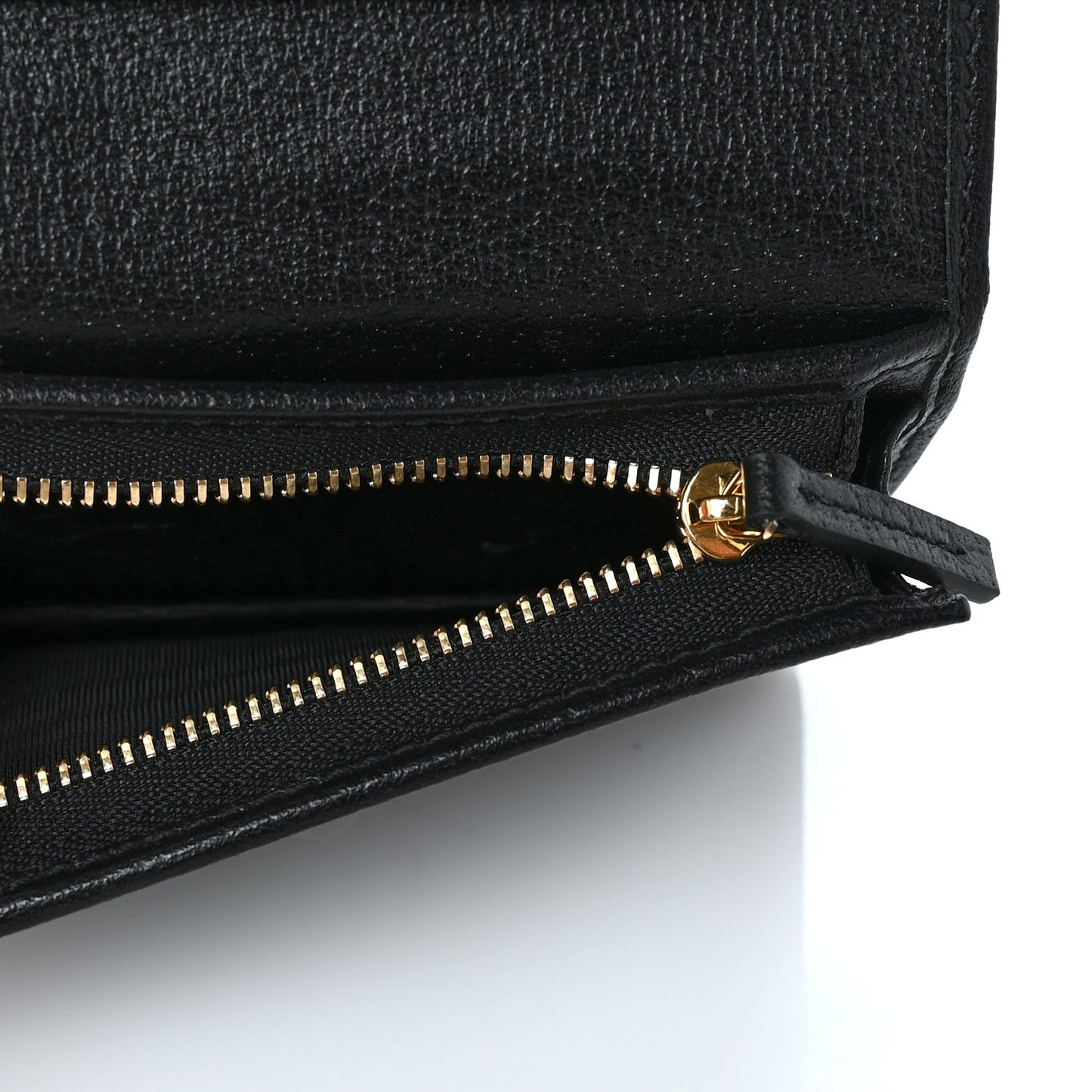 Calfskin Web Ophidia Card Case Black