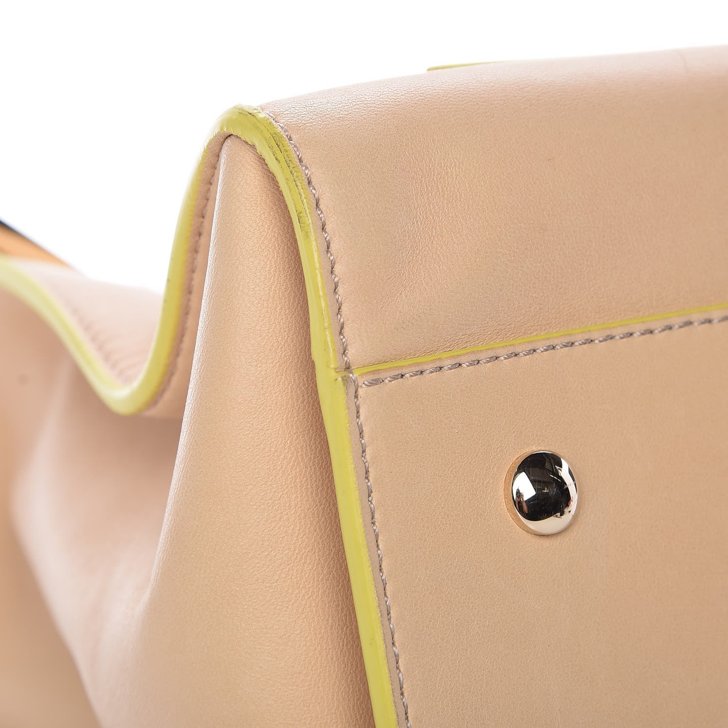Versace Calfskin Large Palazzo Tote Bag Beige 19 of 22