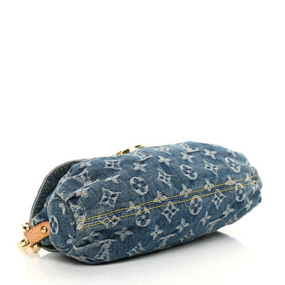 Louis Vuitton Monogram Denim Mini Pleaty Blue 4 of 12