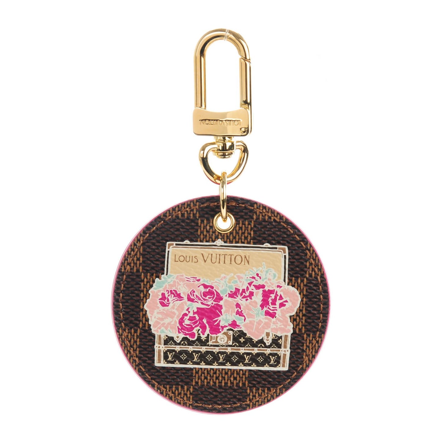 Damier Ebene Illustre Posies Bag Charm