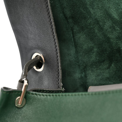 Celine Calfskin All Soft Shoulder Bag Black Grey Green 14 of 17