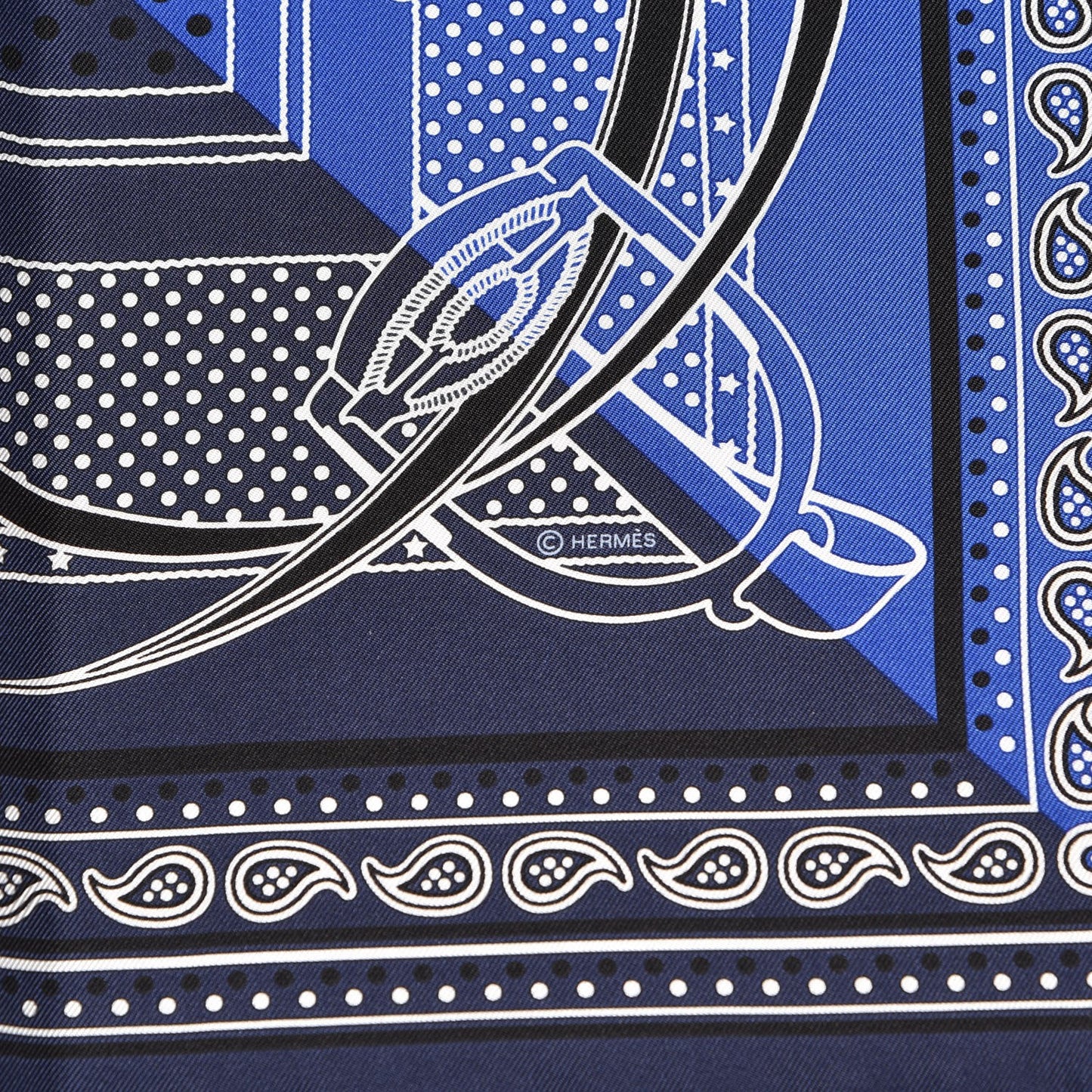 Silk Grand Manege Cut Bandana Scarf 55