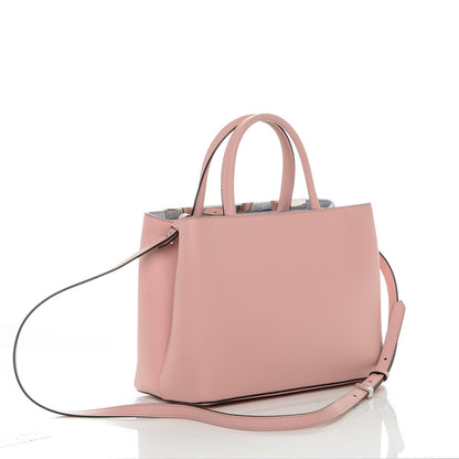 Fendi Vitello Dolce Century Petite 2Jours Tote Bubblegum Lilla Oliva 3 of 8