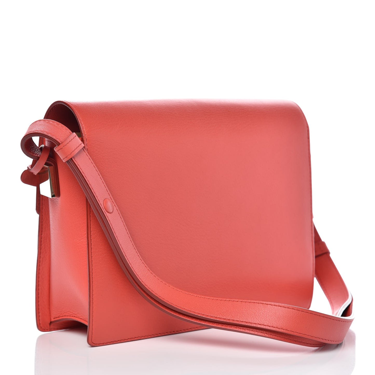 Calfskin PM Madame Shoulder Bag Coral