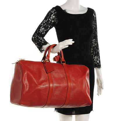 Louis Vuitton Epi Keepall 50 Kenyan Fawn 10 of 16