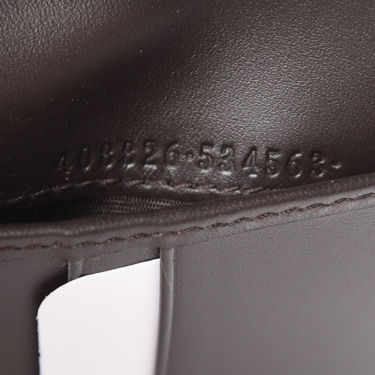Gucci GG Supreme Monogram Selleria Calfskin Web New Web Bi-Fold Coin Wallet Beige Ebony Cocoa 7 of 8