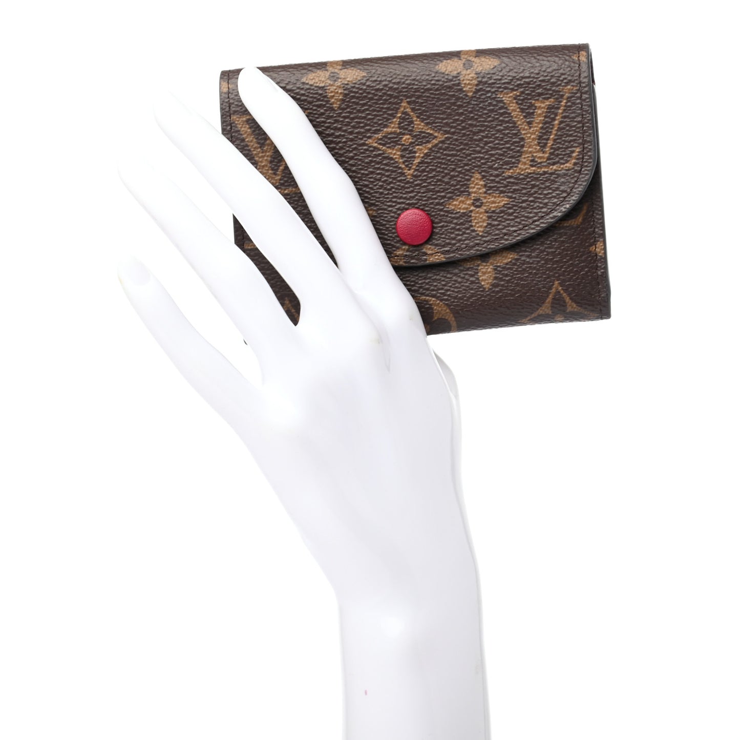 Monogram Rosalie Coin Purse Fuchsia