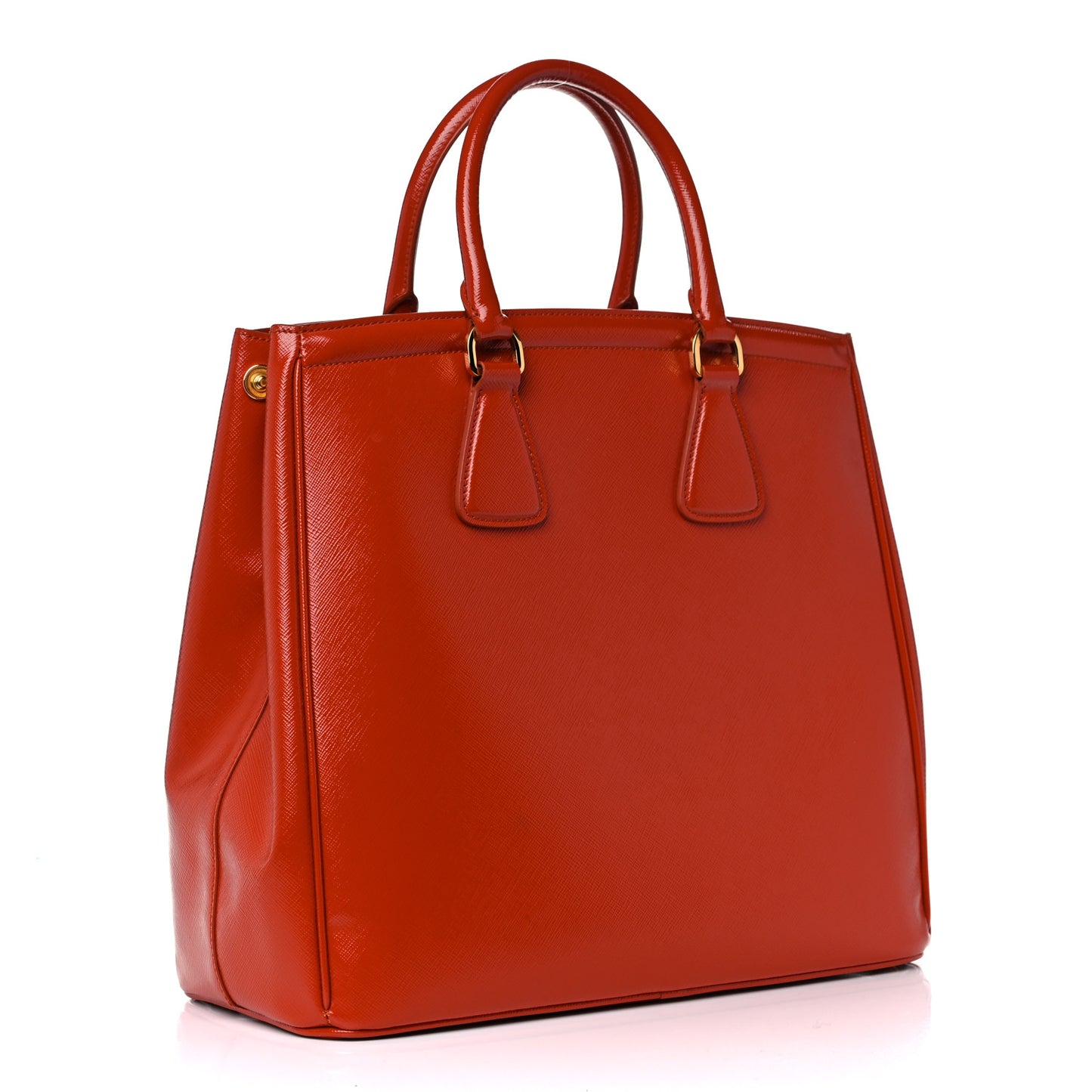 Saffiano Vernice Parabole Tote Arancio