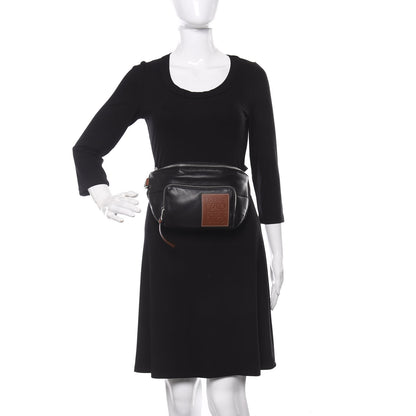 Loewe Calfskin Nylon Belt Bag Black 2 of 8