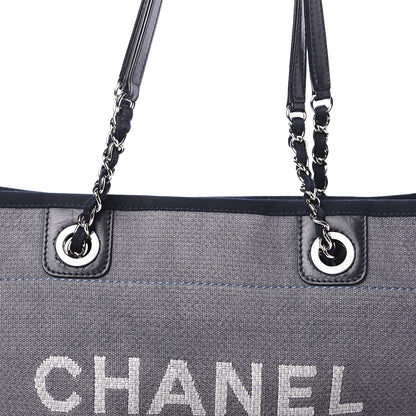 Chanel Canvas Small Deauville Tote Grey 10 of 10