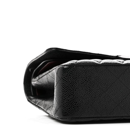 Chanel Caviar Quilted Medium Double Flap Black 8 of 10