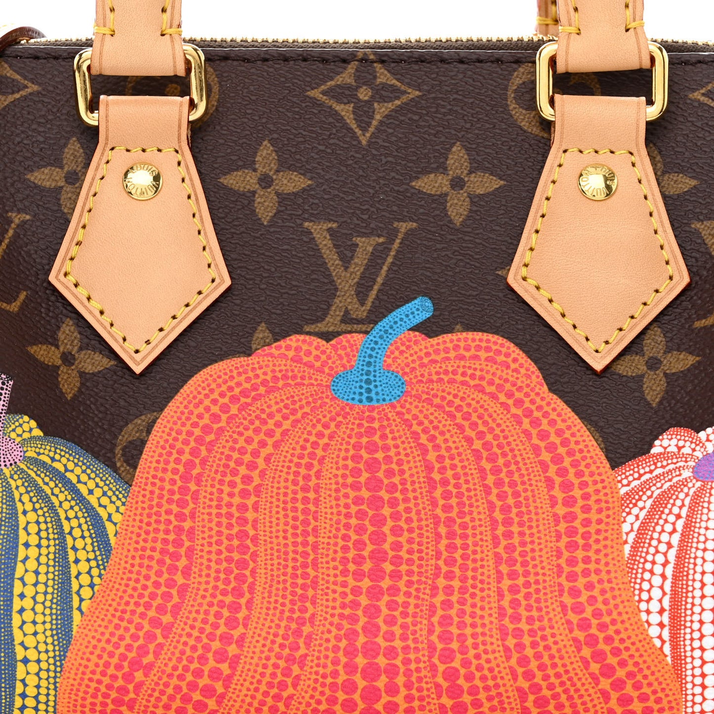 LV X YK Monogram Pumpkins Speedy Bandouliere 20