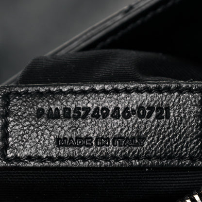 Saint Laurent Calfskin Y Quilted Monogram Medium Loulou Chain Satchel Black 7 of 10