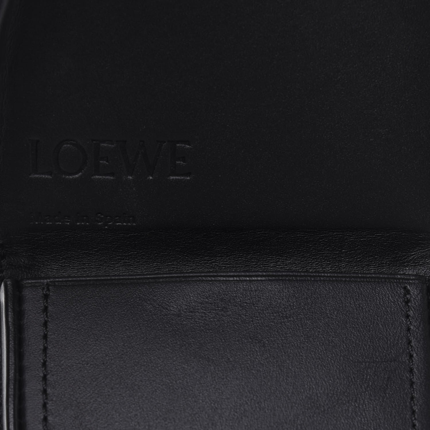 Loewe Soft Calfskin Mini Heel Pouch Black 760143 – FASHIONPHILE