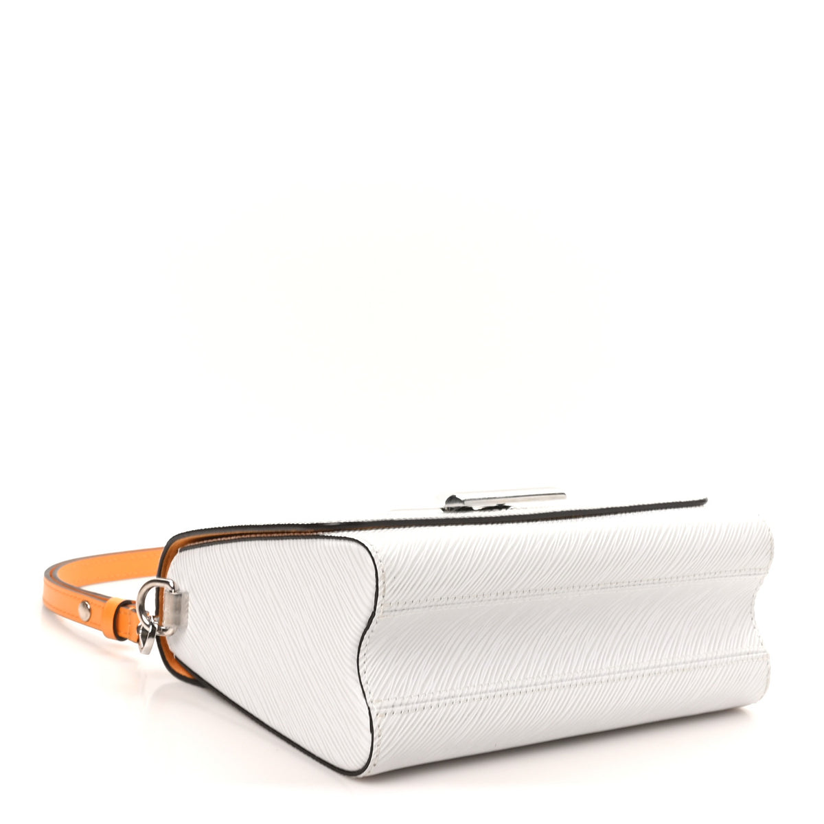 Epi Plexiglass Twist Shoulder Bag MM White