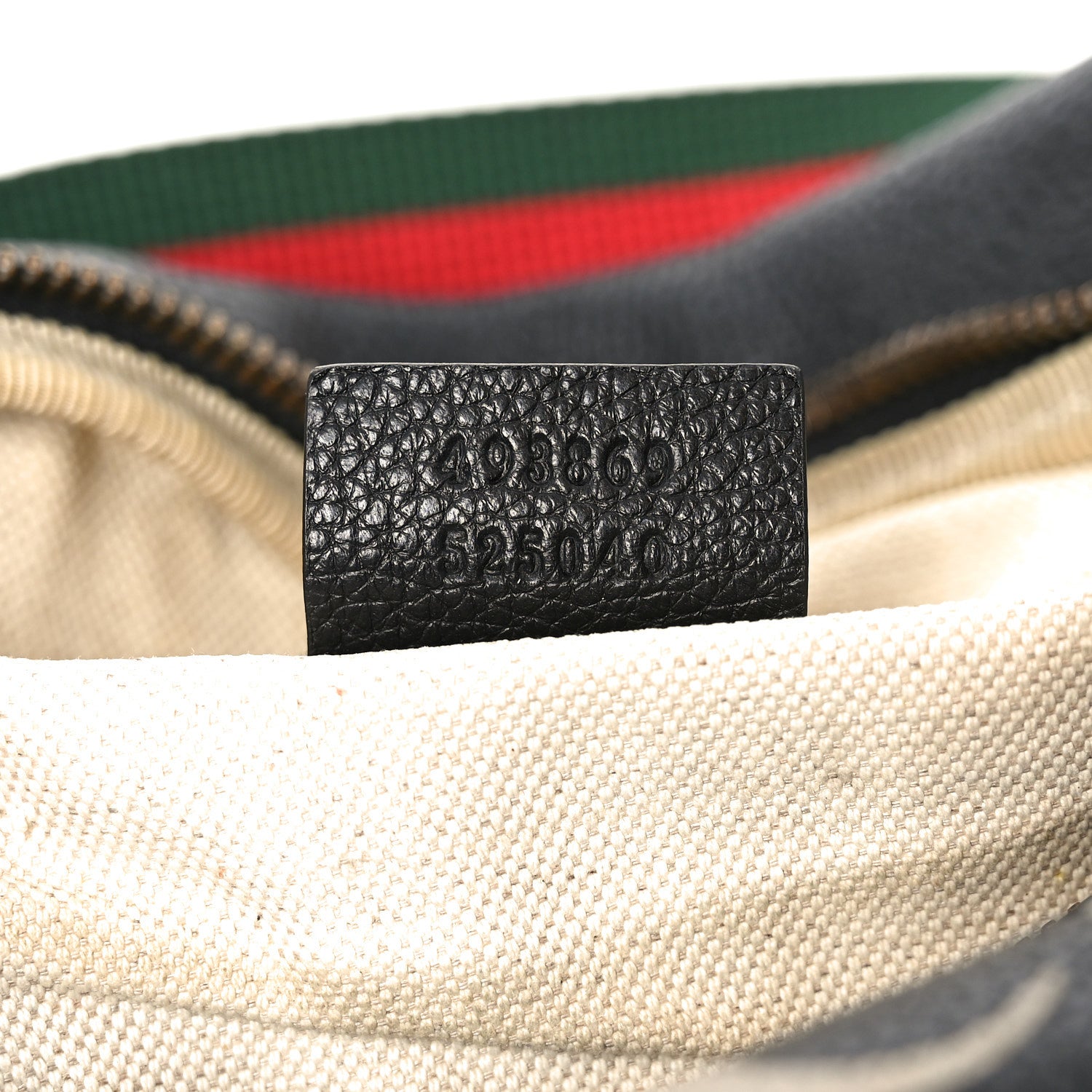 Gucci Grained Calfskin Small Logo Belt Bag Black 6 of 9