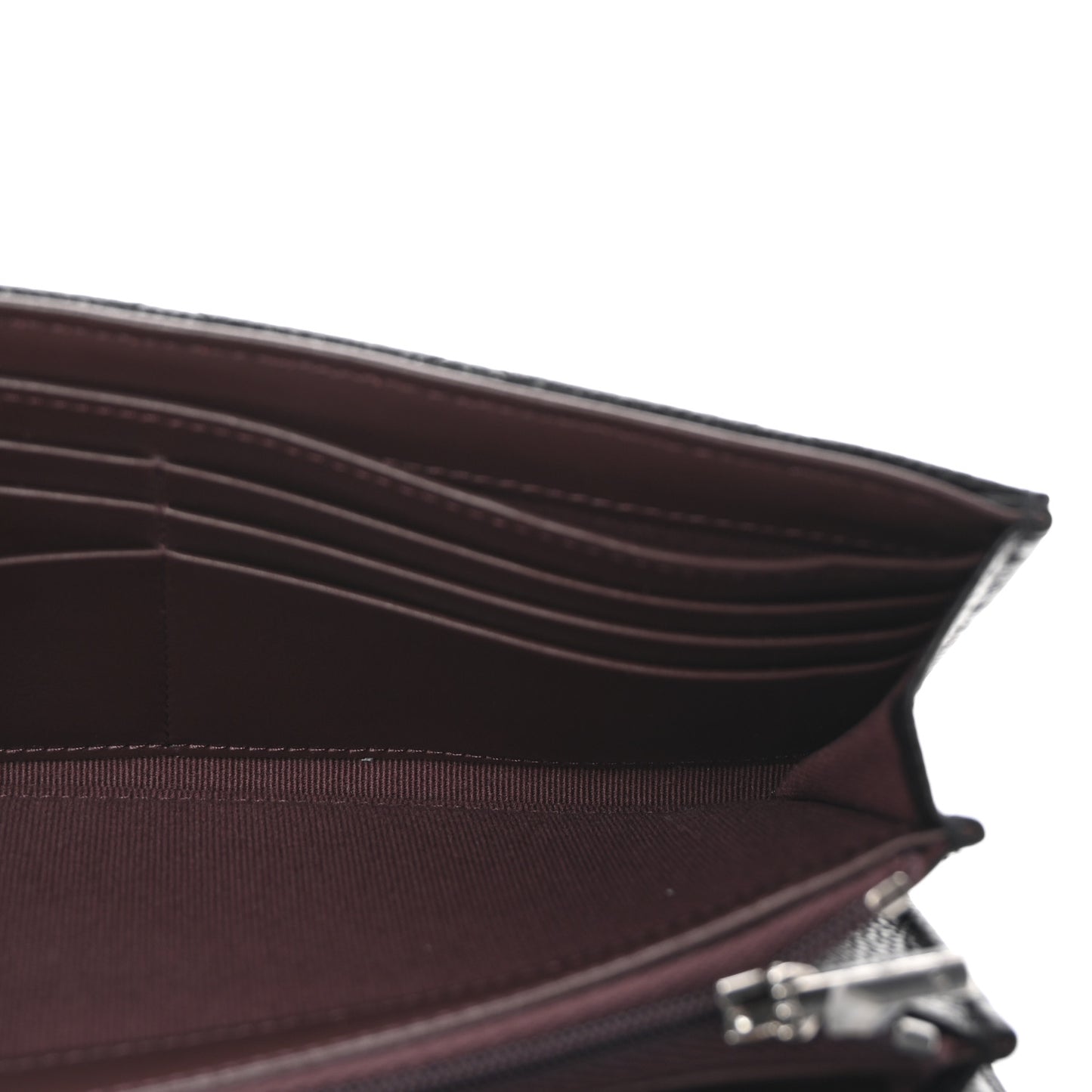 Caviar Quilted Large Gusset Flap Wallet Black