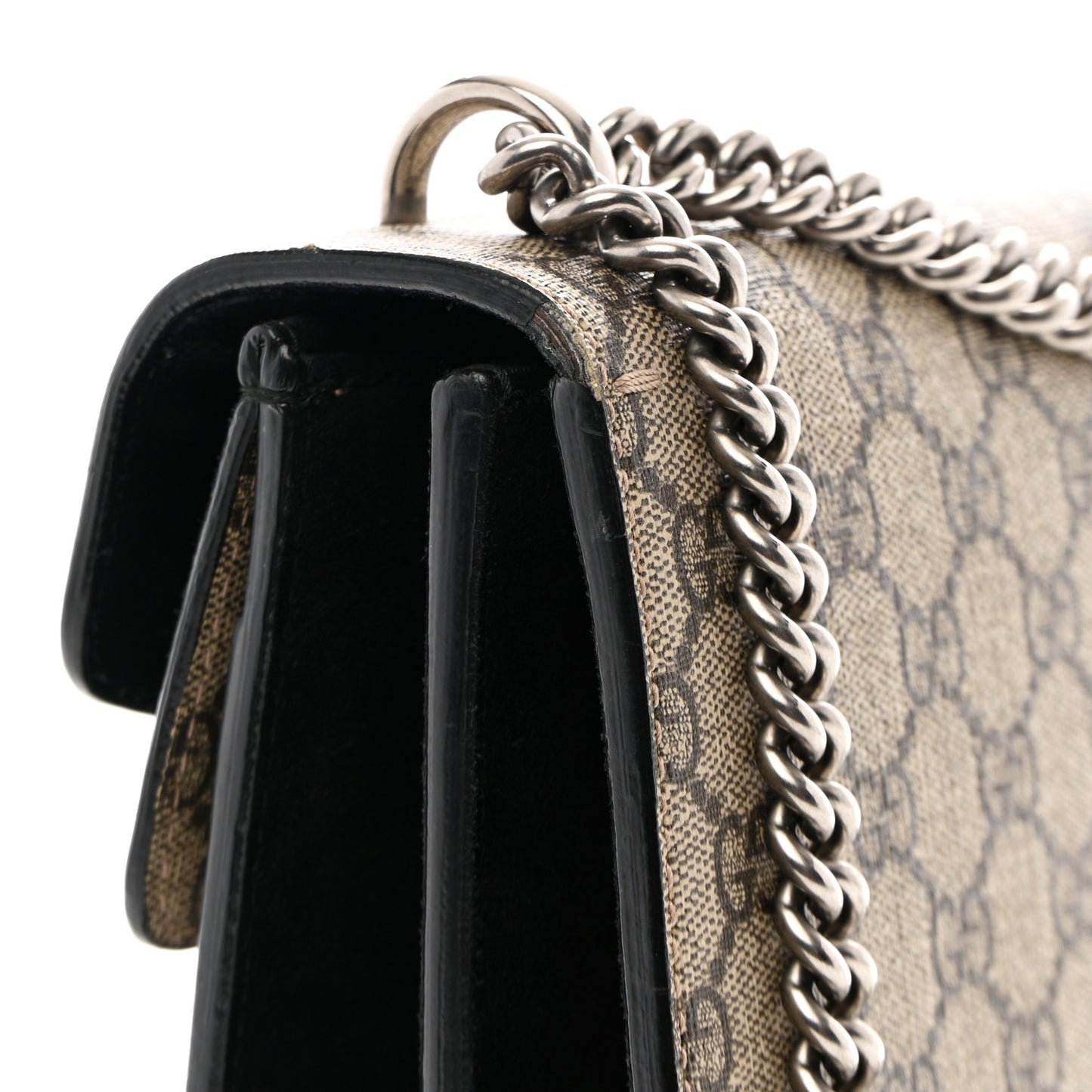 GG Supreme Monogram Small Dionysus Shoulder Bag Black