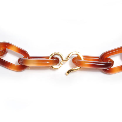 Chanel Faux Tortoise Clover Cross CC Choker Necklace Gold 5 of 5