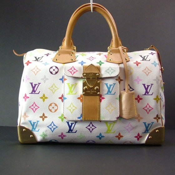 Monogram Multicolor Speedy 30 White
