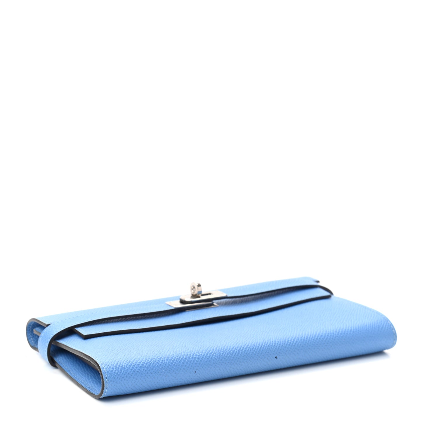 Epsom Kelly Longue Wallet Bleu Paradis