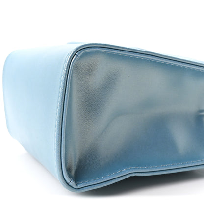 Telfar Metallic Vegan Leather Small Shopping Bag Blue Ray 10 of 10