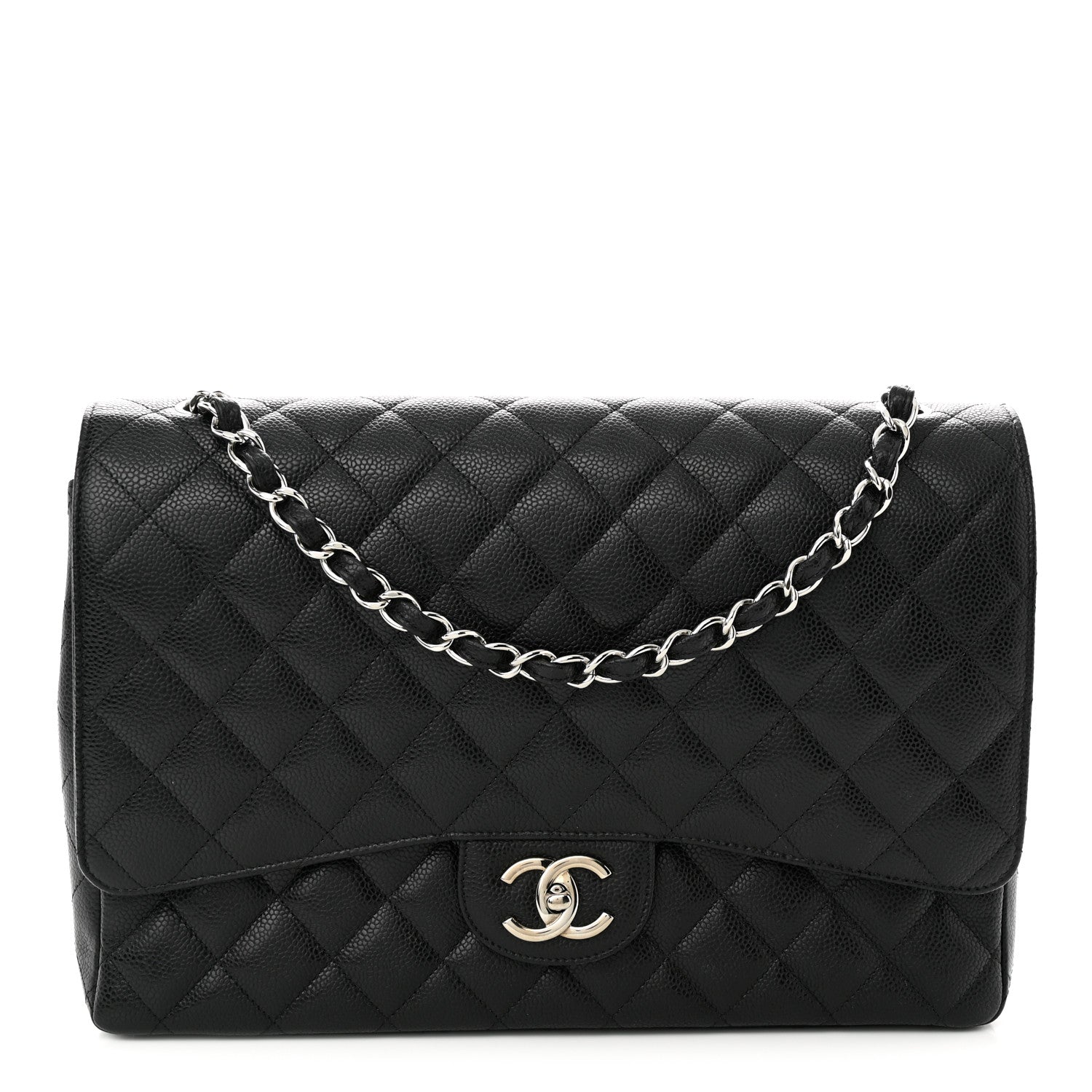 Chanel Caviar Quilted Maxi Double Flap Black 1 of 12