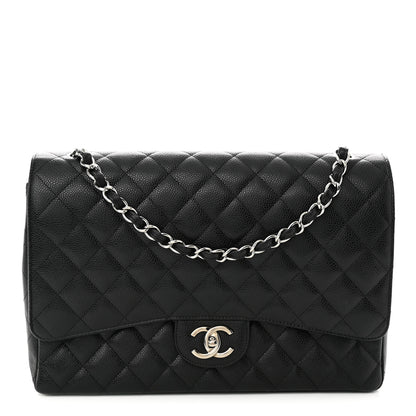 Chanel Caviar Quilted Maxi Double Flap Black 1 of 12