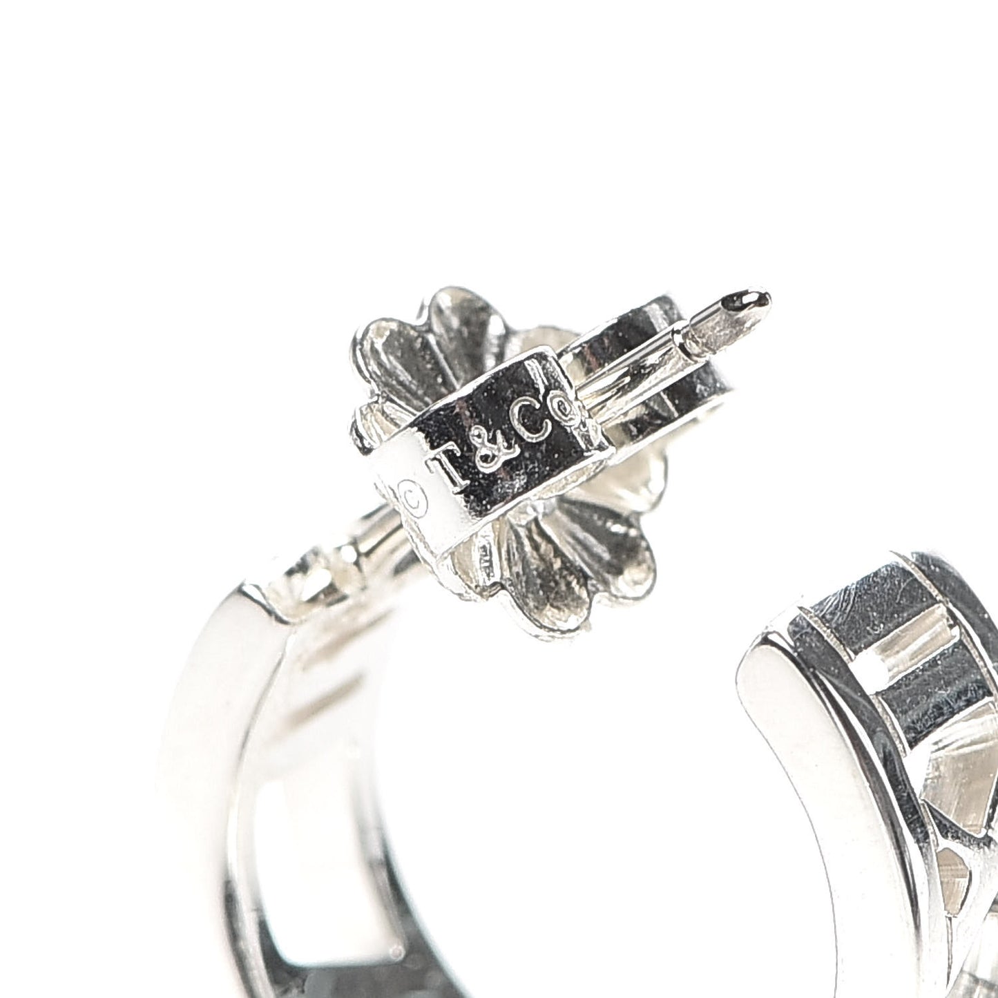 Sterling Silver Small Atlas Open Hoop Earrings