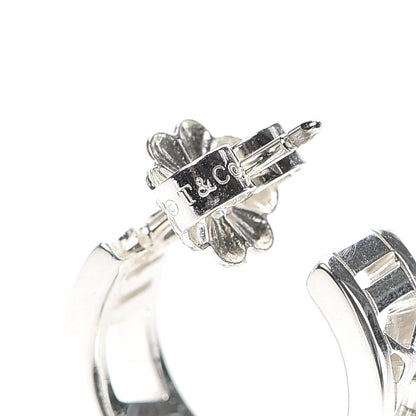 Tiffany Sterling Silver Small Atlas Open Hoop Earrings 5 of 7