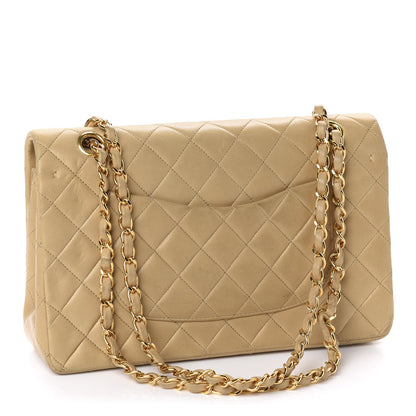Chanel Lambskin Quilted Medium Double Flap Beige 3 of 12
