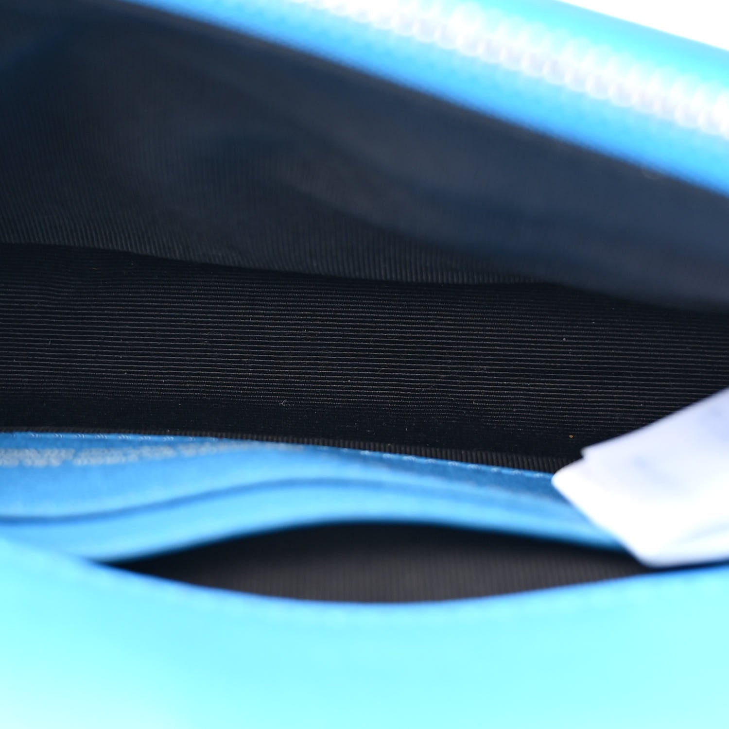 Off-White Saffiano Striped Mini Diag Binder Clip Bag Blue 5 of 18