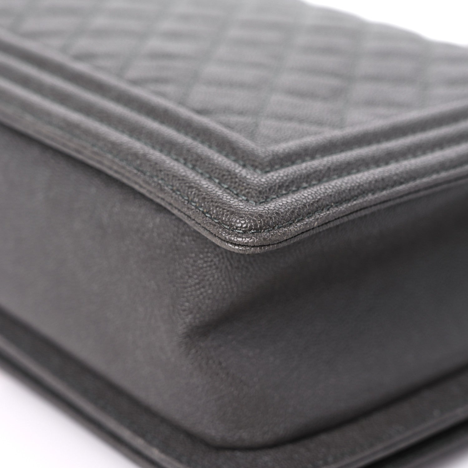 Chanel Caviar Quilted New Medium Boy Flap Grey 11 of 15