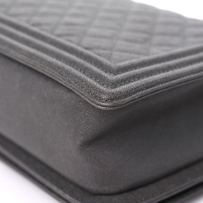 Chanel Caviar Quilted New Medium Boy Flap Grey 11 of 15