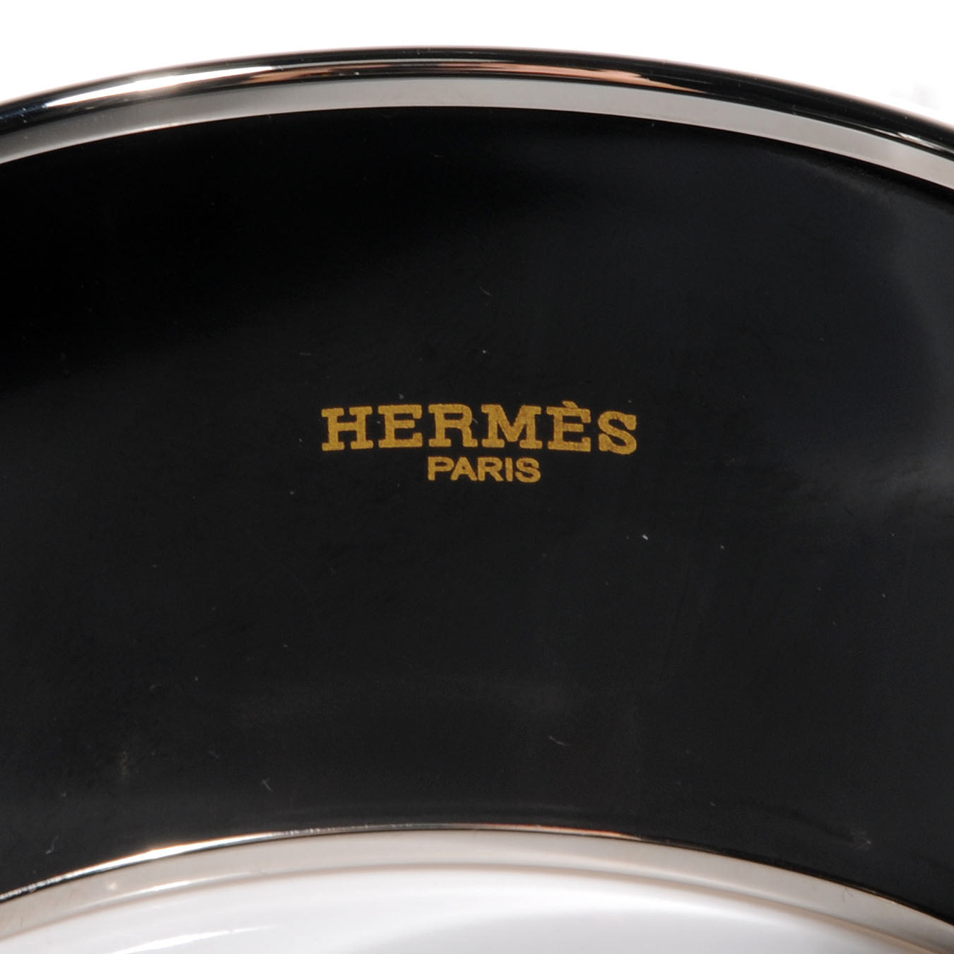 Hermes Enamel Printed Ex Libris Extra Wide Bracelet 70 5 of 6