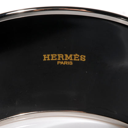 Hermes Enamel Printed Ex Libris Extra Wide Bracelet 70 5 of 6