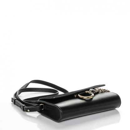 Chloe Suede Calfskin Mini Faye Shoulder Bag Black 4 of 7
