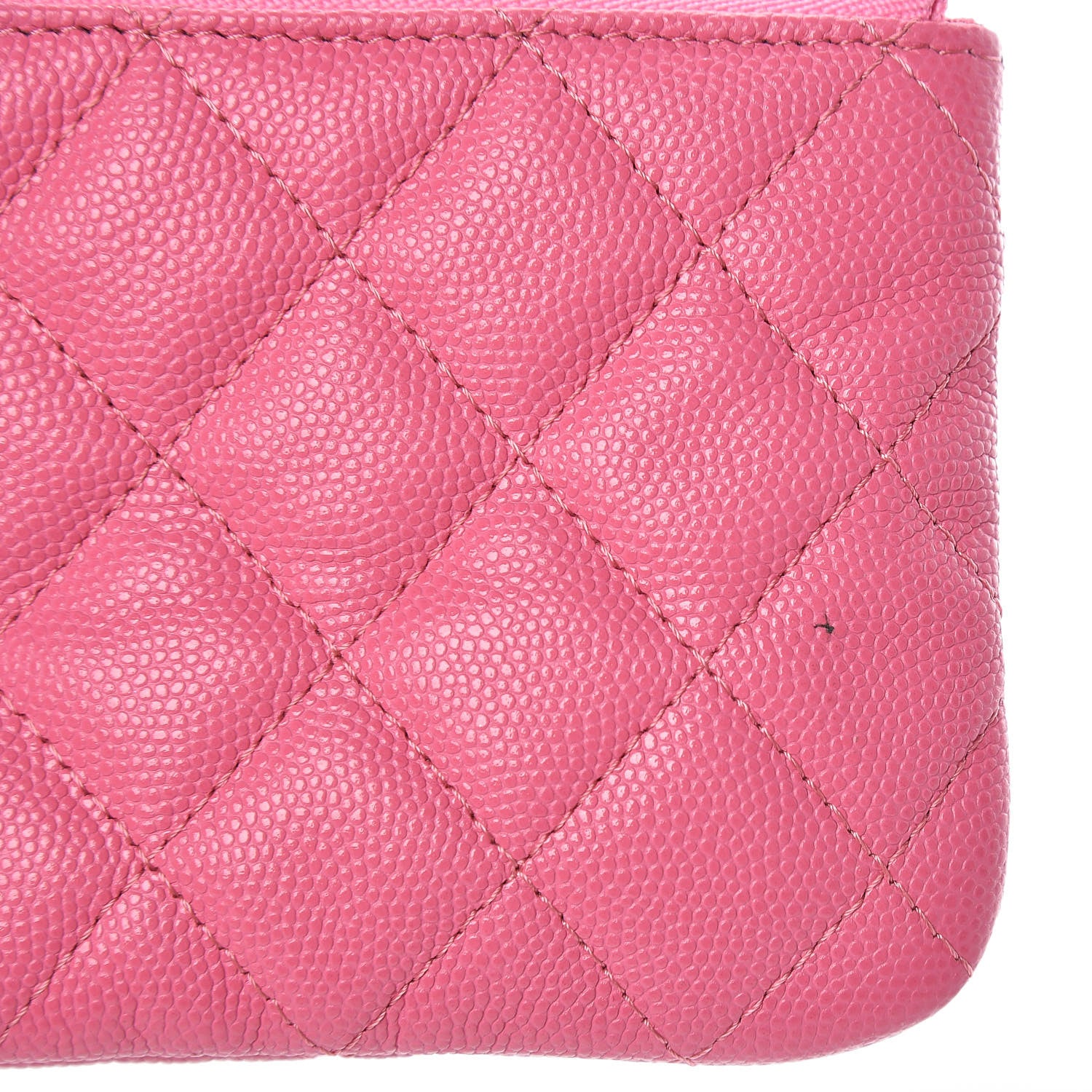 Chanel Caviar Quilted Small Cosmetic Case Pink 8 of 9
