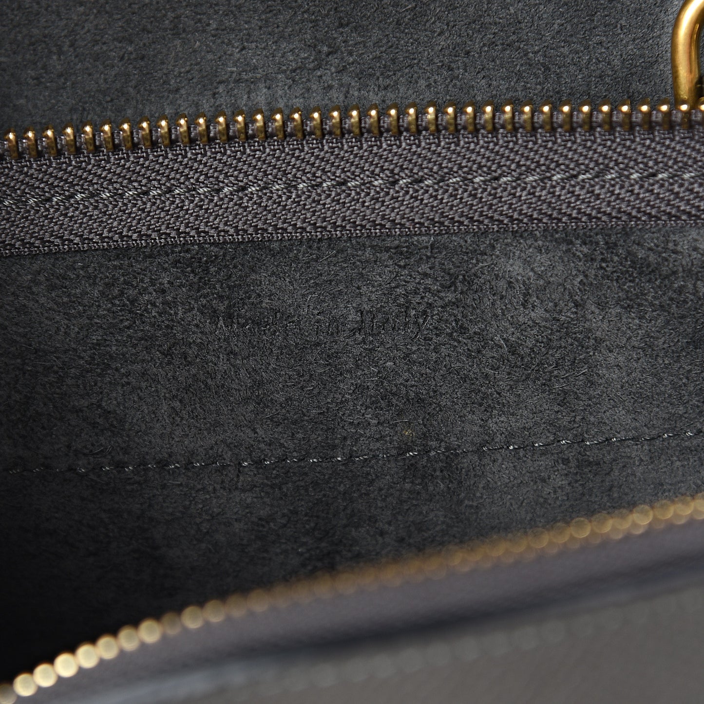 Grained Calfskin Nano Belt Bag Grey