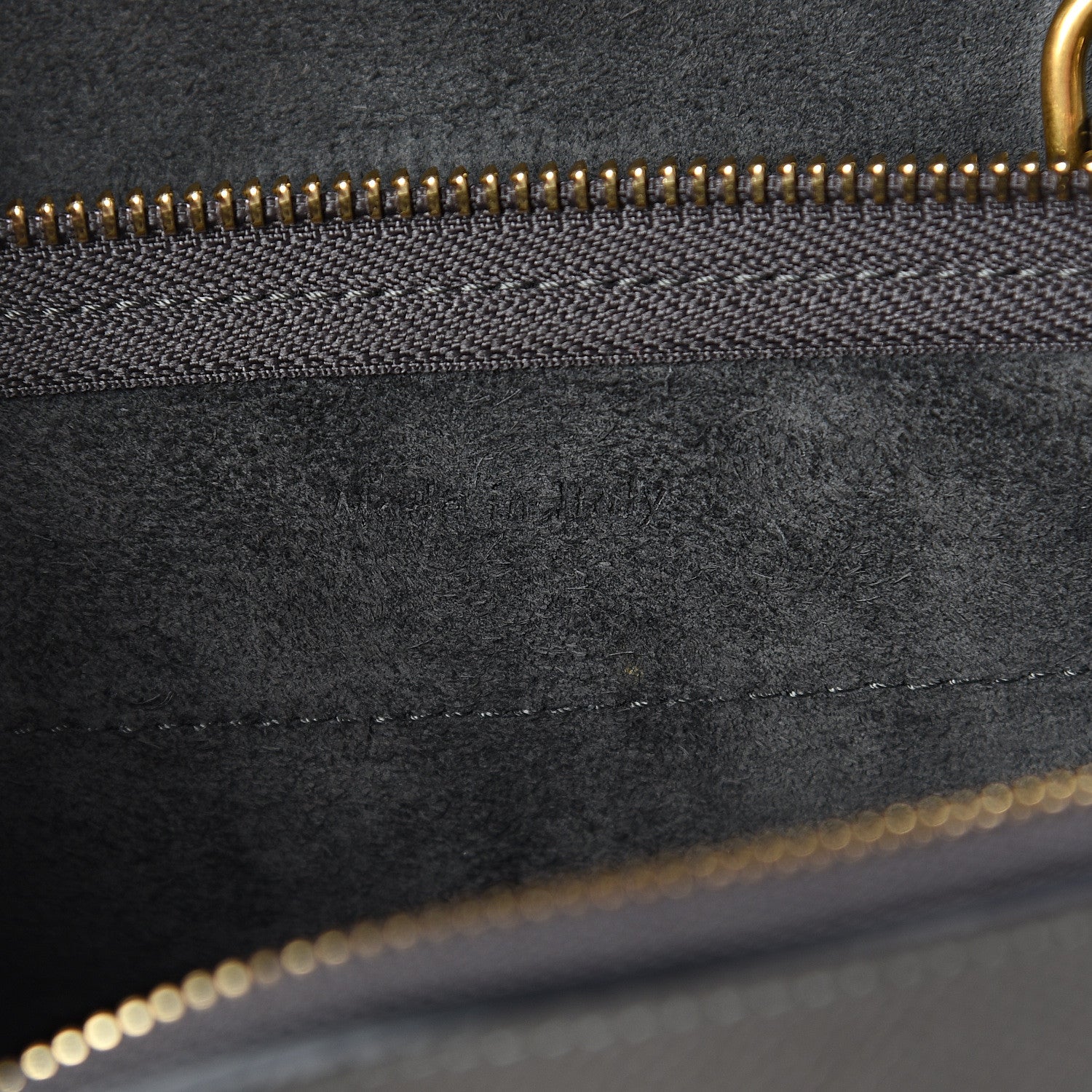 Celine Grained Calfskin Nano Belt Bag Grey 5 of 8