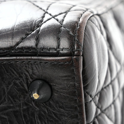 Christian Dior Crinkled Calfskin Cannage Medium Lady Dior Black 11 of 15