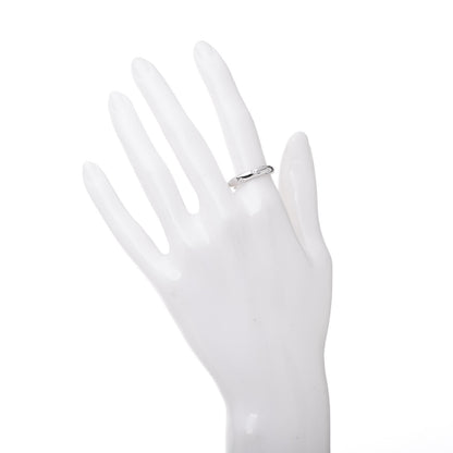 Tiffany Platinum Diamond 4mm Etoile Band Ring 54 6.75 2 of 5