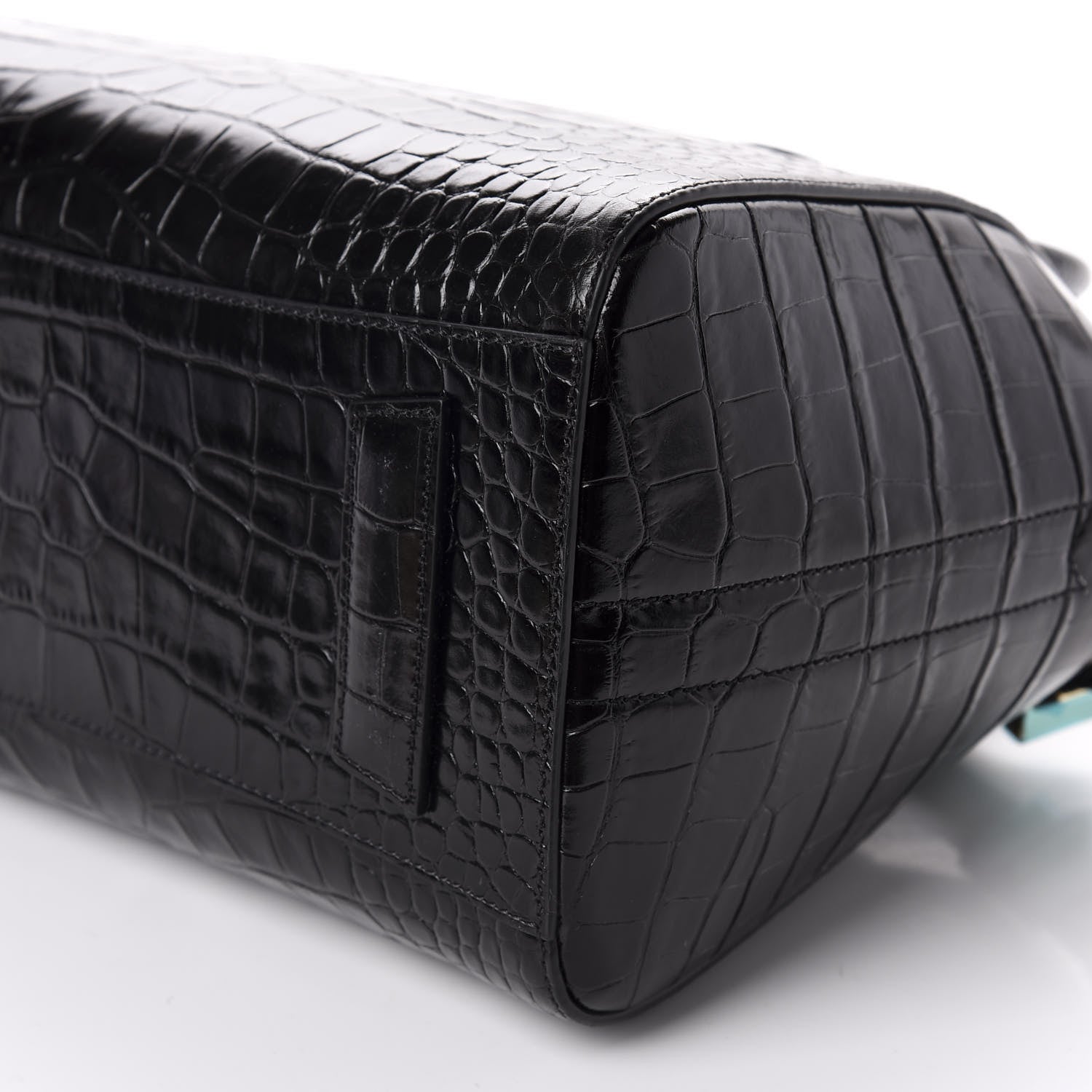 Givenchy Calfskin Crocodile Embossed Small Antigona Black 7 of 10