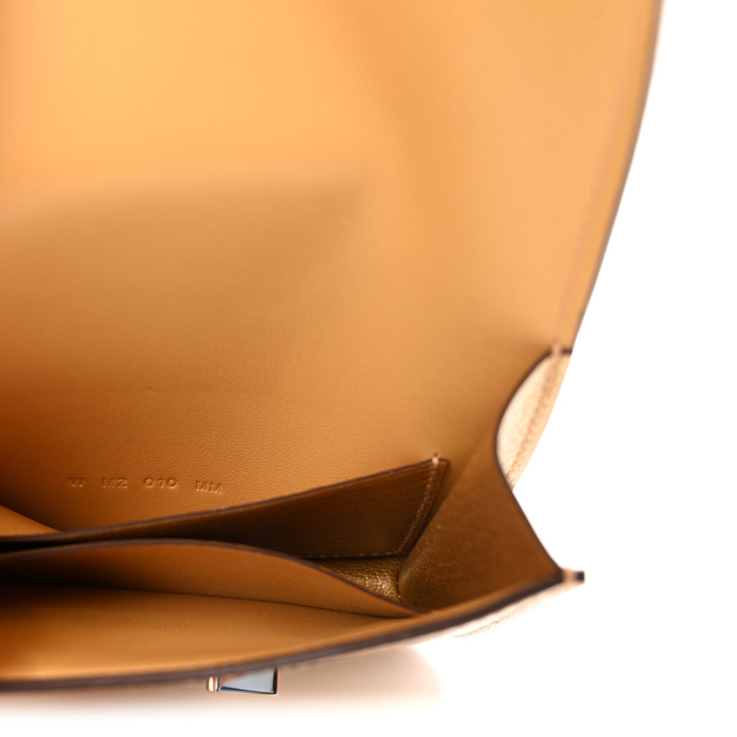 Metallic Chevre Chamkilight Constance Slim Wallet Dore