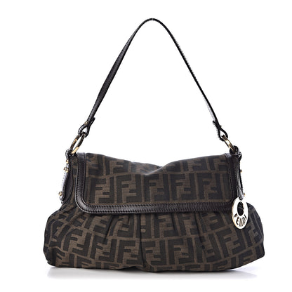 Fendi Zucca Small Chef Shoulder Bag Tobacco 1 of 10