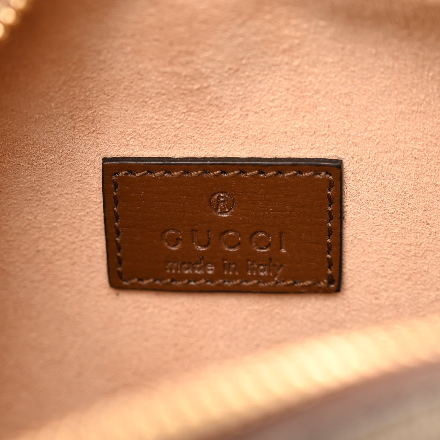 Gucci GG Supreme Monogram Azalea Calfskin Mini Retro Interlocking G Shoulder Bag Beige Ebony Brown Sugar 6 of 9